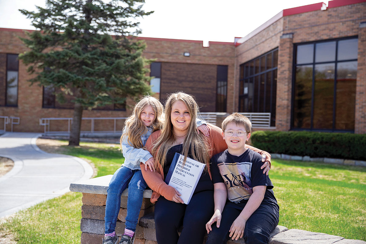 Human Services Student Balancing Family and Future